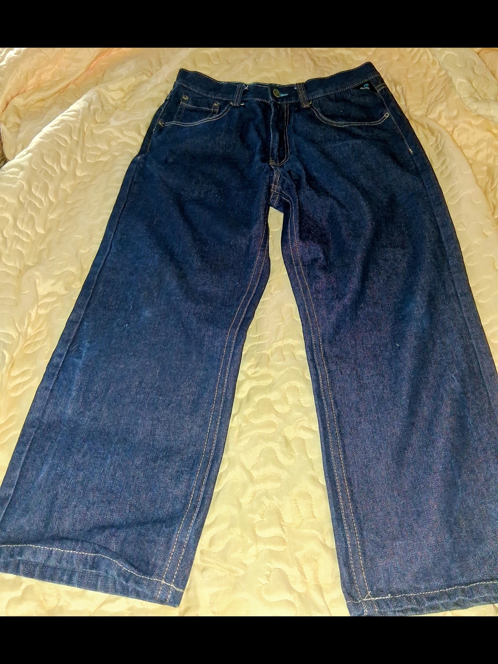 Enyce Men's Relaxed Dark Indigo Denim Jeans